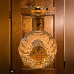 Empty Remy Martin XO Bottle